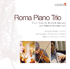 CD album cover 'Roma Piano Trio' (GMP 04509) with Angela Pardo, Alessandro DAndrea, Marco Damiani