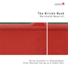 CD album cover 'The British Book' (GEN 86065) with Reinhold-Quartett, Dietrich Reinhold, Tobias Haupt ...