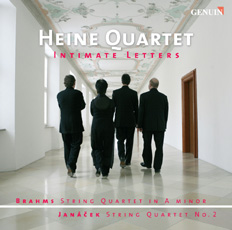 CD album cover 'Intimate Letters' (GEN 86066) with Heine Quartett