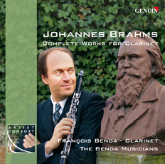 CD album cover 'Johannes Brahms' (GEN 88127) with Franois Benda, The Benda Musicians