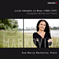 CD album cover 'Luise Adolpha Le Beau (1850-1927)' (GEN 10177 ) with Ana-Marija Markovina
