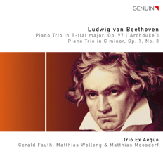 CD album cover 'Ludwig van Beethoven' (GEN 12217) with Trio Ex Aequo