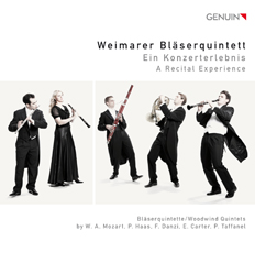 CD album cover 'Weimarer Bläserquintett' (GEN 12225) with Weimarer Bläserquintett
