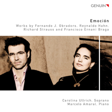 CD album cover 'Emocin' (GEN 12234) with Carolina Ullrich, Marcelo Amaral