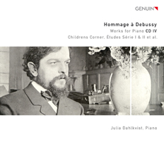 CD album cover 'Hommage  Debussy CD IV' (GEN 12229) with Julia Dahlkvist