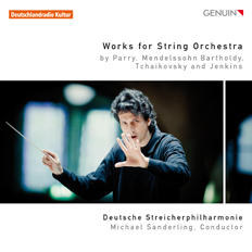 CD album cover 'Works for String Orchestra' (GEN 13277) with Deutsche Streicherphilharmonie, Michael Sanderling