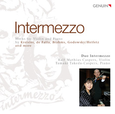 CD album cover 'Intermezzo' (GEN 13544) with Ralf Mathias  Caspers, Tamaki Takeda-Caspers