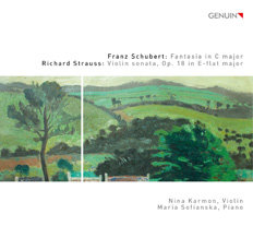 CD album cover 'Franz Schubert: Fantasia in C major' (GEN 14310) with Nina Karmon, Maria Sofianska
