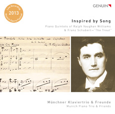 CD album cover 'Inspired by Song' (GEN 14305) with Mnchner Klaviertrio, Tilo Widenmeyer, Alexander Rilling