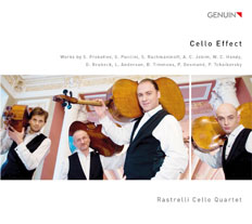 CD album cover 'Cello Effect' (GEN 15364) with Rastrelli Cello Quartet