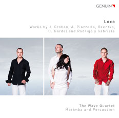 CD album cover 'Loco' (GEN 16403) with The Wave Quartet