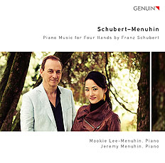 CD album cover 'Schubert-Menuhin' (GEN 16412) with Mookie Lee-Menuhin, Jeremy Menuhin