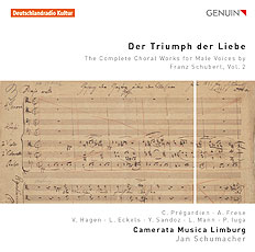 CD album cover 'Der Triumph der Liebe' (GEN 16410) with Camerata Musica Limburg, Christoph Prgardien ...