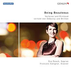 CD album cover 'Being Beauteous' (GEN 16430) with Eva Resch, François Salignat
