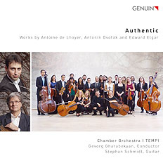 CD album cover 'Authentic' (GEN 16418) with I TEMPI, Gevorg Gharabekyan, Stephan Schmidt