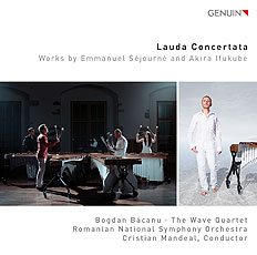 CD album cover 'Lauda Concertata' (GEN 16441) with Bogdan Bcanu, The Wave Quartet ...