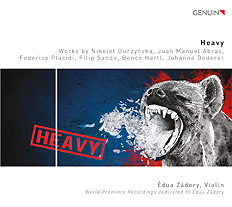 CD album cover 'Heavy ' (GEN 17473) with Édua Zádory