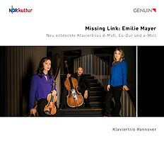 CD album cover 'Missing Link: Emilie Mayer' (GEN 22790) with Klaviertrio Hannover