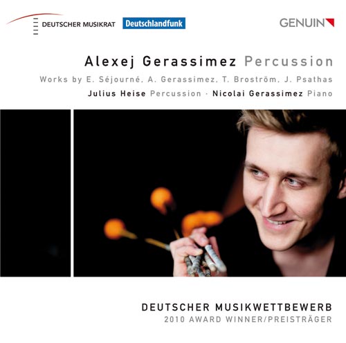 CD album cover 'Alexej Gerassimez - Percussion' (GEN 12243) with Alexej Gerassimez, Julius Heise, Nicolai Gerassimez