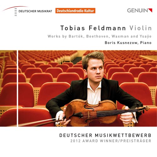 CD album cover 'Tobias Feldmann – Violin' (GEN 14316) with Tobias Feldmann, Boris Kusnezow