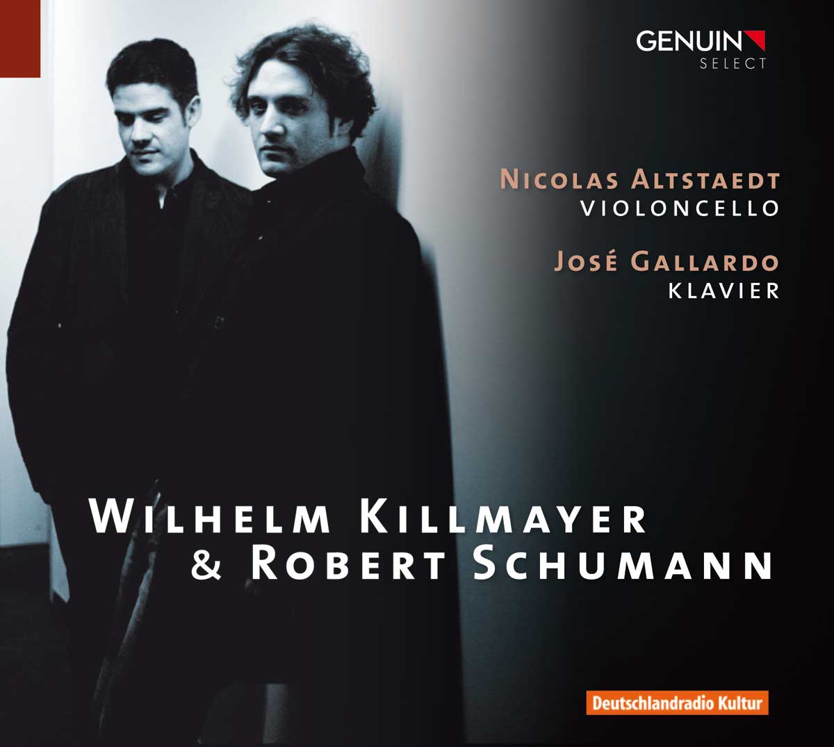 CD album cover 'Wilhelm Killmayer & Robert Schumann' (GEN 10187) with Nicolas Altstaedt, Jos Gallardo