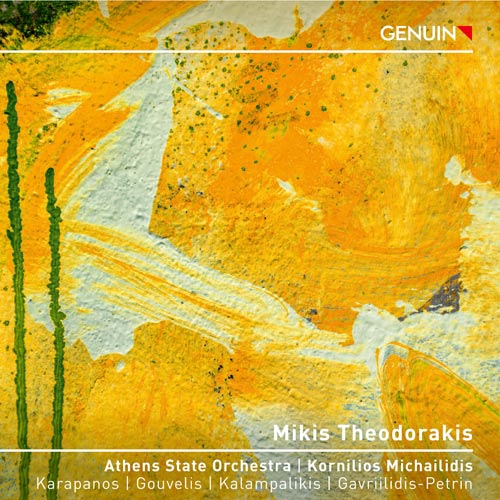 Mikis Theodorakis CD album cover 'Mikis Theodorakis' (GEN 25562) with Athens State Orchestra, Kornilios Michailidis ...