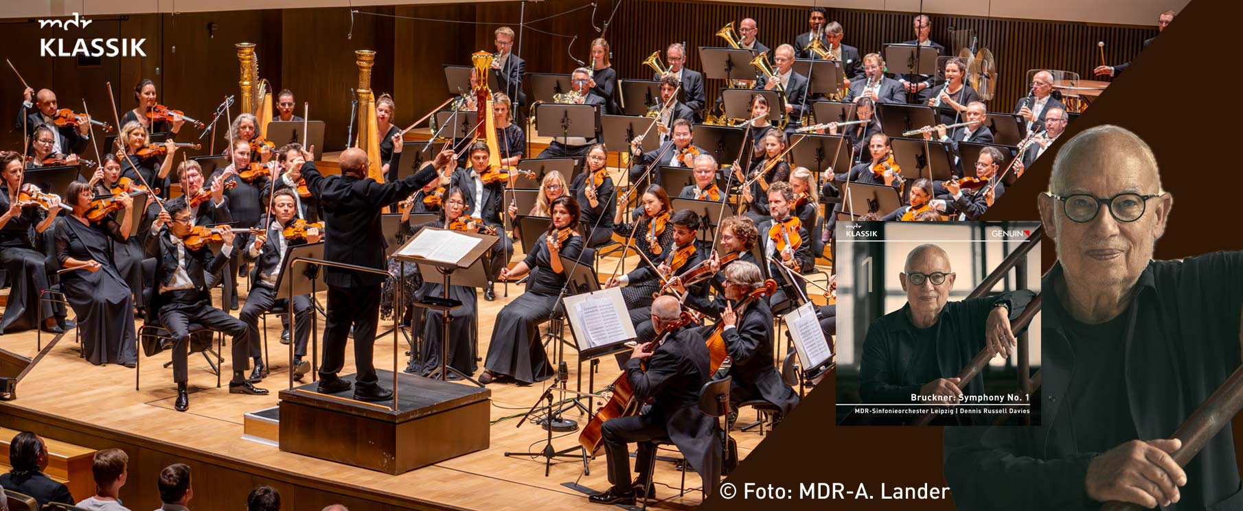 GENUIN News Bruckner-Zyklus mit allen Sinfonien in ihren Erstfassungen eingespielt vom MDR Sinfonieorchester unter Dennis Russell Davies