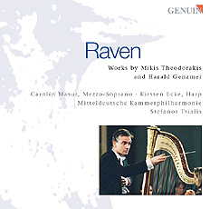 CD album cover 'Raven' (GMP 04508) with Carolin Masur, Kirsten Ecke, Mitteldeutsche Kammerphilharmonie, Stefanos Tsialis