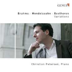 CD album cover 'Brahms   Mendelssohn   Beethoven' (GEN 86076) with Christian Petersen
