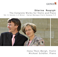 CD album cover 'Ottorino Respighi' (GEN 89116) with Michael Schfer, Ilona Then-Bergh