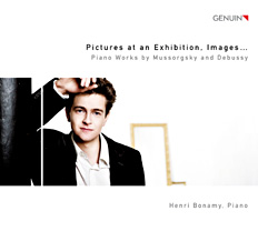 CD album cover 'Pictures at an Exhibition. Images...' (GEN 89160) with Henri Bonamy