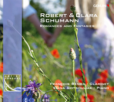CD album cover 'Robert & Clara Schumann' (GEN 89146) with Franois Benda, Elina Gotsouliak