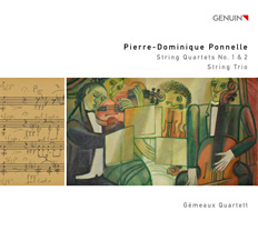 CD album cover 'Pierre-Dominique Ponnelle' (GEN 10163) with Gmeaux Quartett, Pierre-Dominique  Ponnelle