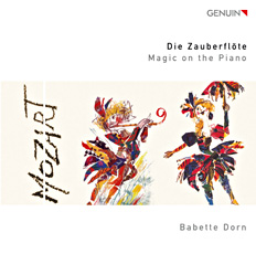 CD album cover 'Die Zauberflöte - Magic on the piano' (GEN 86075) with Babette Dorn