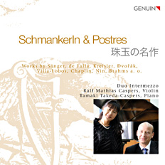 CD album cover 'Schmankerln & Postres' (GEN 10531 ) with Ralf Mathias  Caspers, Tamaki Takeda-Caspers
