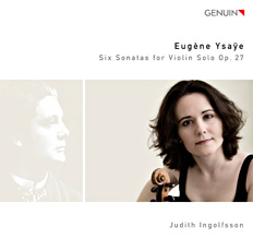 CD album cover 'Eugne Ysae' (GEN 11202) with Judith Ingolfsson