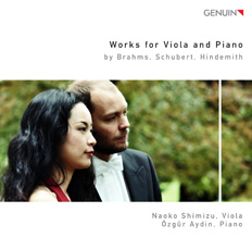 CD album cover 'Works for Viola and Piano' (GEN 10193) with Naoko Shimizu, zgr Aydin