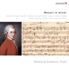 CD album cover 'Mozart in minor' (GEN 11212) with Konstanze Eickhorst