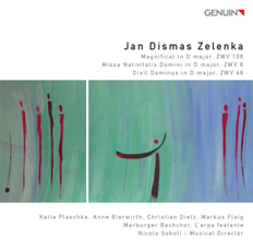 CD album cover 'Jan Dismas Zelenka' (GEN 11213) with Marburger Bachchor, L´arpa festante, Nicolo Sokoli ...