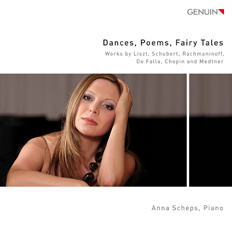 CD album cover 'Dances, Poems, Fairy Tales' (GEN 14302) with Anna Scheps