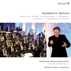 CD album cover 'Symphonic Dances' (GEN 14307) with Schsische Blserphilharmonie, Thomas Clamor