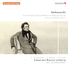 CD album cover 'Sehnsucht' (GEN 15349) with Camerata Musica Limburg, Jan Schumacher, Christoph Prgardien ...