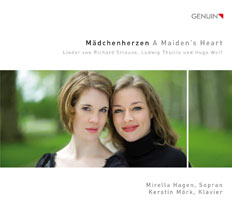 CD album cover 'A Maidens Heart' (GEN 16415) with Mirella Hagen, Kerstin Mrk