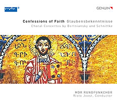 CD album cover 'Confessions of Faith' (GEN 17450) with MDR-Rundfunkchor, Risto Joost