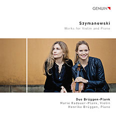 CD album cover 'Szymanowski' (GEN 17459) with Marie Radauer-Plank, Henrike Brggen
