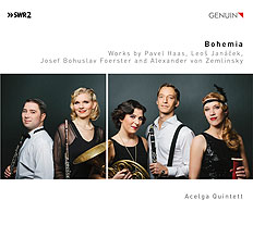 CD album cover 'Bohemia' (GEN 17460) with Acelga Quintett, Gast/guest:, Anne Scheffel