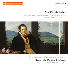 CD album cover 'Die Einsiedelei' (GEN 18616) with Camerata Musica Limburg, Jan Schumacher, Christoph Prgardien ...