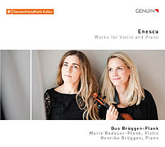 CD album cover 'Enescu' (GEN 19642) with Marie Radauer-Plank, Henrike Brüggen