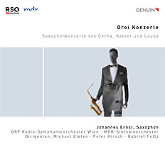 CD album cover 'Drei Konzerte' (GEN 19669) with Johannes Ernst, ORF Radio Sinfonieorchester, MDR-Sinfonieorchester ...