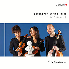 CD album cover 'Beethoven Streichtrios' (GEN 20699) with Trio Boccherini